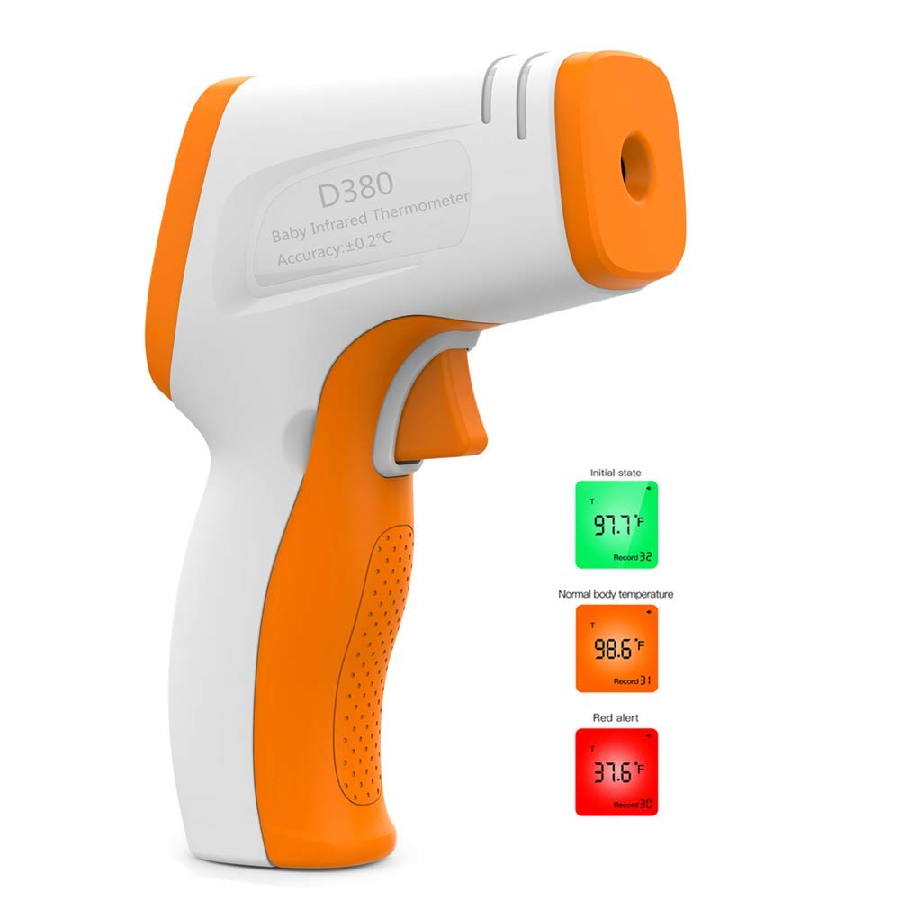 Infrared Forehead Thermometer for Adults, No Touch Digital Infrared Thermometer for Feve, Medical Thermometer for Babies, Children, Adults, Indoor and Outdoor Use