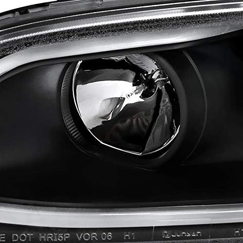 Spec-D Tuning LHP-G808JM-TM Black Pontiac G8 LED DRL Strip Bar Projector Headlights Lamp