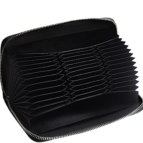 Easyoulife Womens Genuine Leather Credit Card Holder Wallet RFID Secure 36 Slots