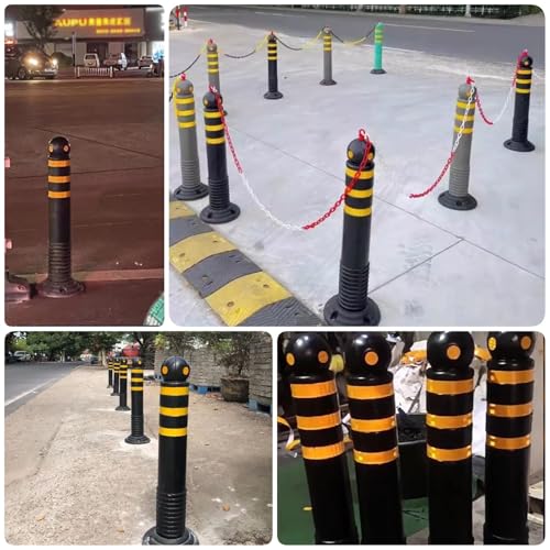 Genérico Conos de Seguridad Vial: Postes Desmontables para el Control de multitudes en estacionamientos, escuelas, hoteles, Metro y Zonas residenciales. Canalizadores duraderos y de Alta Visibilidad