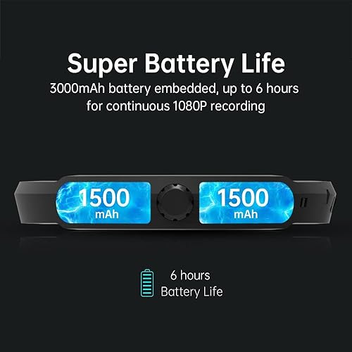 Miniatura 2 de Videocámaras Drift X5, cámara impermeable 4K montada en la cabeza con EIS, batería de 6 horas de duración a 1080P y 4 horas de duración de la