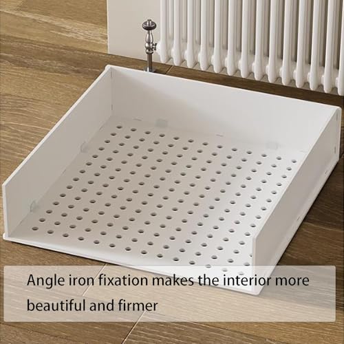 Estante para sala de estar con panel calefactor de PVC decorativo y funcional 6