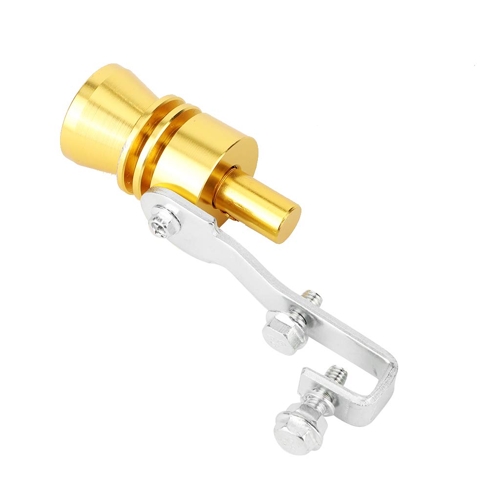 Tbest Turbo Sirena, Turbina Auto Fischio Tubo di Scarico Altoparlante Auto Turbo Suono Tubo di Scarico Tubo di Scarico Forte Fischio Modificato Auto Motor Accessori Auto (oro)