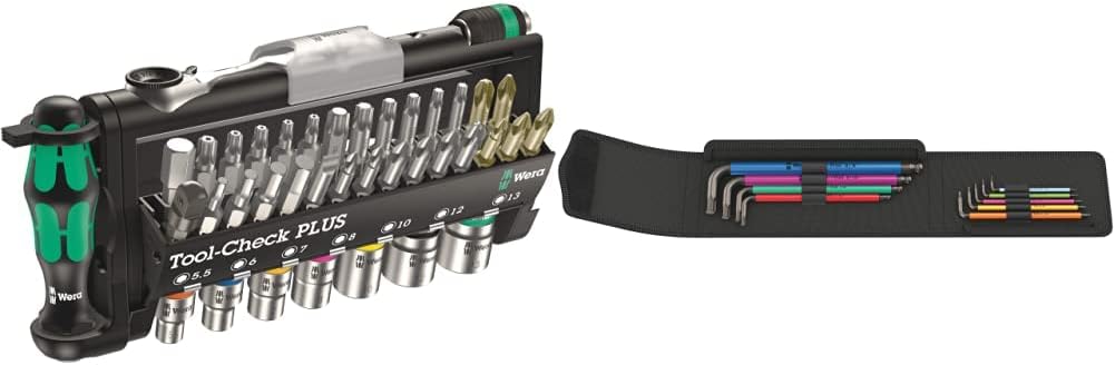 Wera Tool-Check Plus Bit Ratchet Set with Sockets and L-Key Set