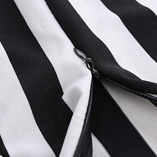 Macacão Feminino Roupas da Moda 2019 Listras Sem Mangas Halter Magro Calças Romper Com Cinto (Preto,