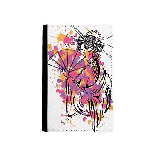 Portefeuille de voyage geisha japonaise, grand tout-en-un porte-monnaie et cartes