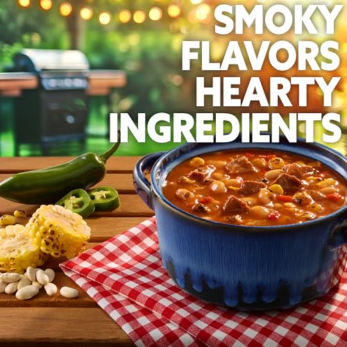Image of Progresso Pitmaster Steakhouse-Style Steak & Bean Soup, Gluten Free 18.5 oz | Steak, Beans & Corn in Beef Broth, 20g Protein per Can, No Artificial Flavors
