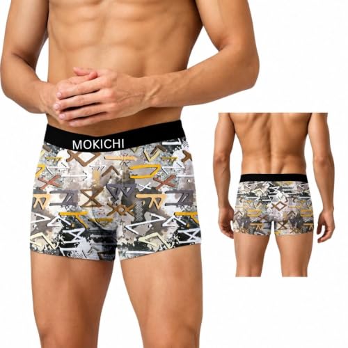 Image of Men's Printed Boxer Briefs | Stretchable Trunks with Comfortable Elastic Waistband | Multicolour Innerwear Pack of 5