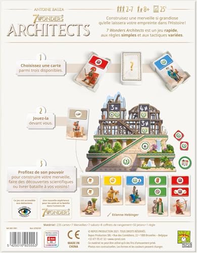 7 Wonders Architects Juego de Estrategia para 2-7 jugadores miniatura 3
