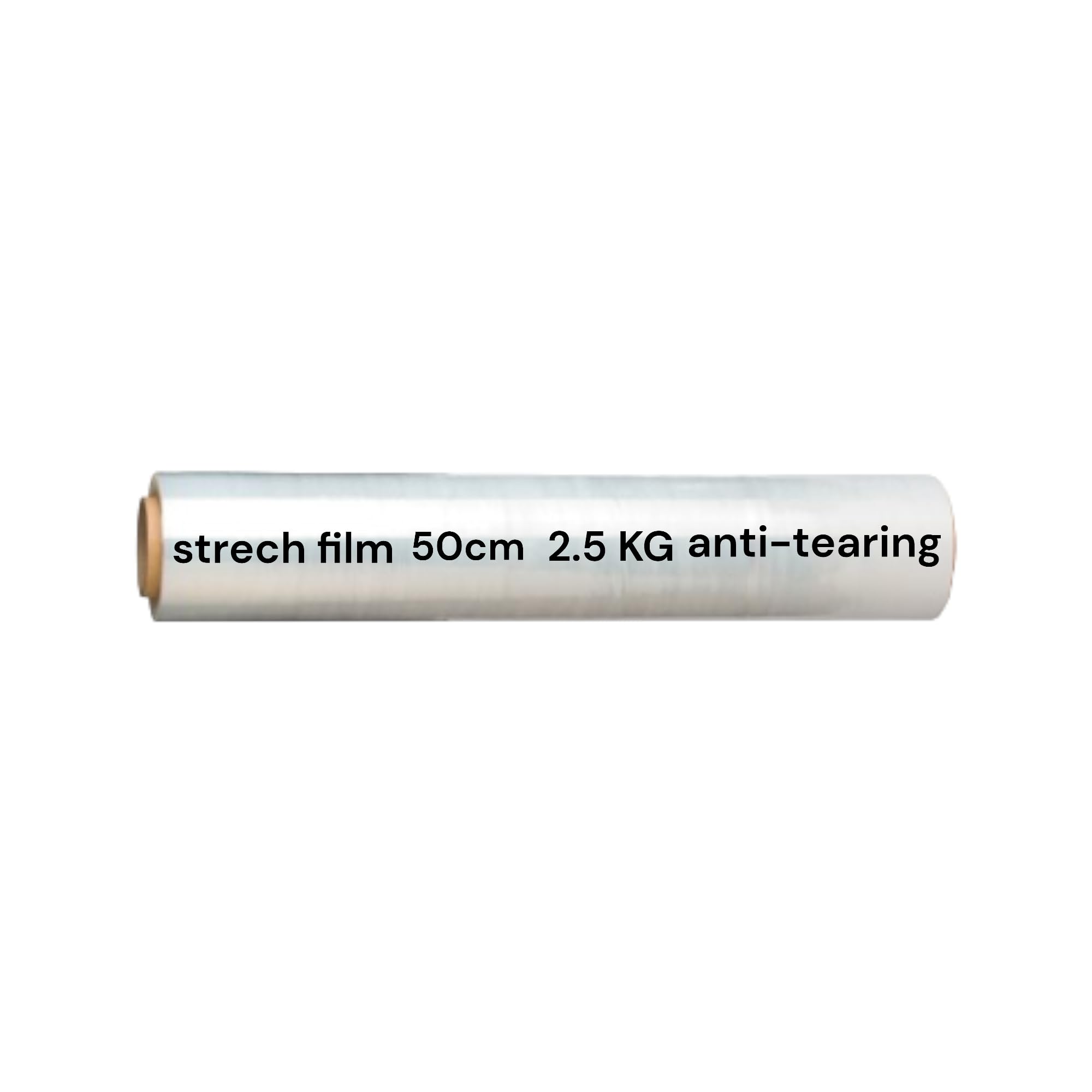 Keywins® 1 Pack Clear Stretch Film Size 50 cm x 2.5Kg WrapTransparent Packaging Film Roll for Pallets, Packing, Moving, and Packaging -Tear Resistant -Wrapping Plastic Roll…