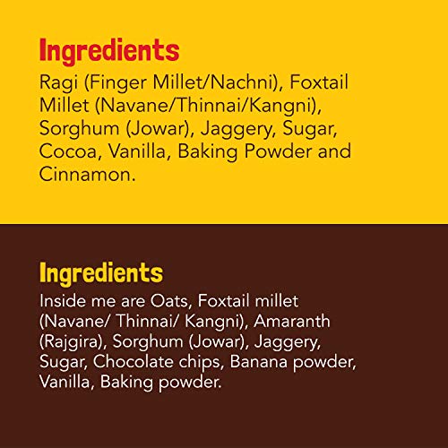 Image of Slurrp Farm Instant Breakfast Millet Pancake Mix, Banana Choco-Chip, Supergrains And Chocolate, Natural And Healthy Food, 100% Vegetarian Eggless Healthy Breakfast for Kids & Adults,150g (Pack Of 6)