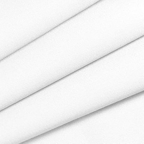 Plain White 100% Cotton Craft Fabric Cover