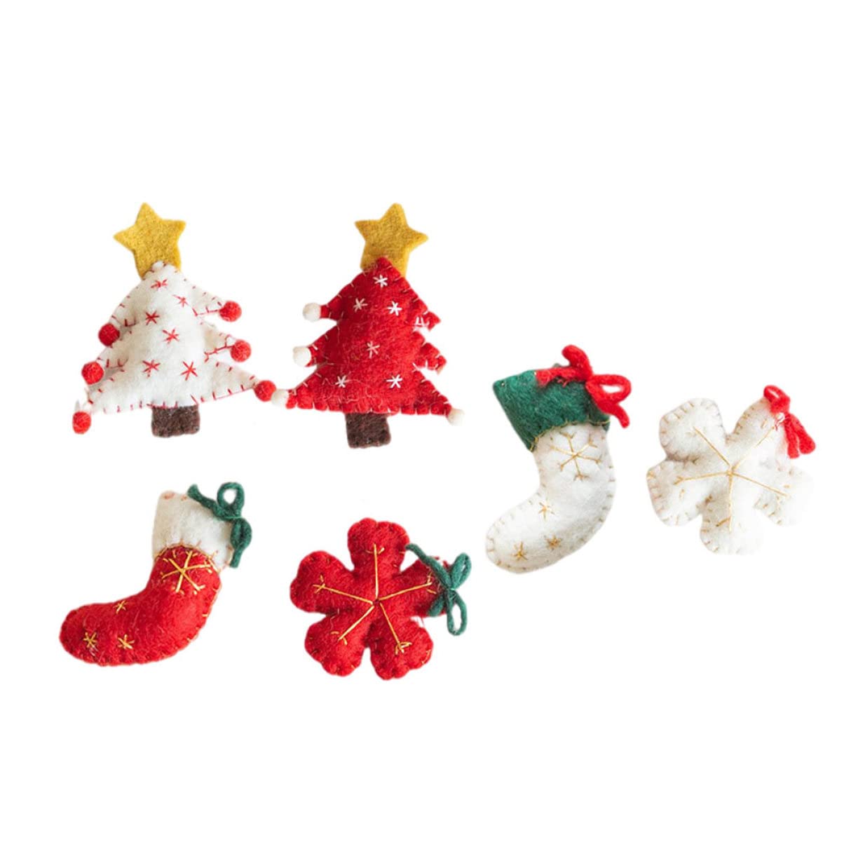 Cabilock 2 Set Ciondolo in Feltro Di Lana Arredamento Unico Ghirlanda Gnomi Pendenti Natalizi Ciondolo Natalizio Decorazioni Casa Mini Ornamento Da Appendere Di Natale 6 Pezzi * 2