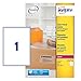 Produktbild Avery J7567-25 Adressetiketten für Laserdrucker (1 Etikett pro Blatt, 210 x 297 mm) 25 Stück transparent
