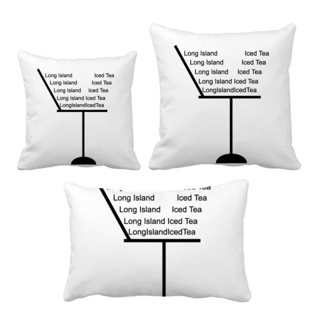 Housse de coussin thé glacé Long Island pour déco de canapé