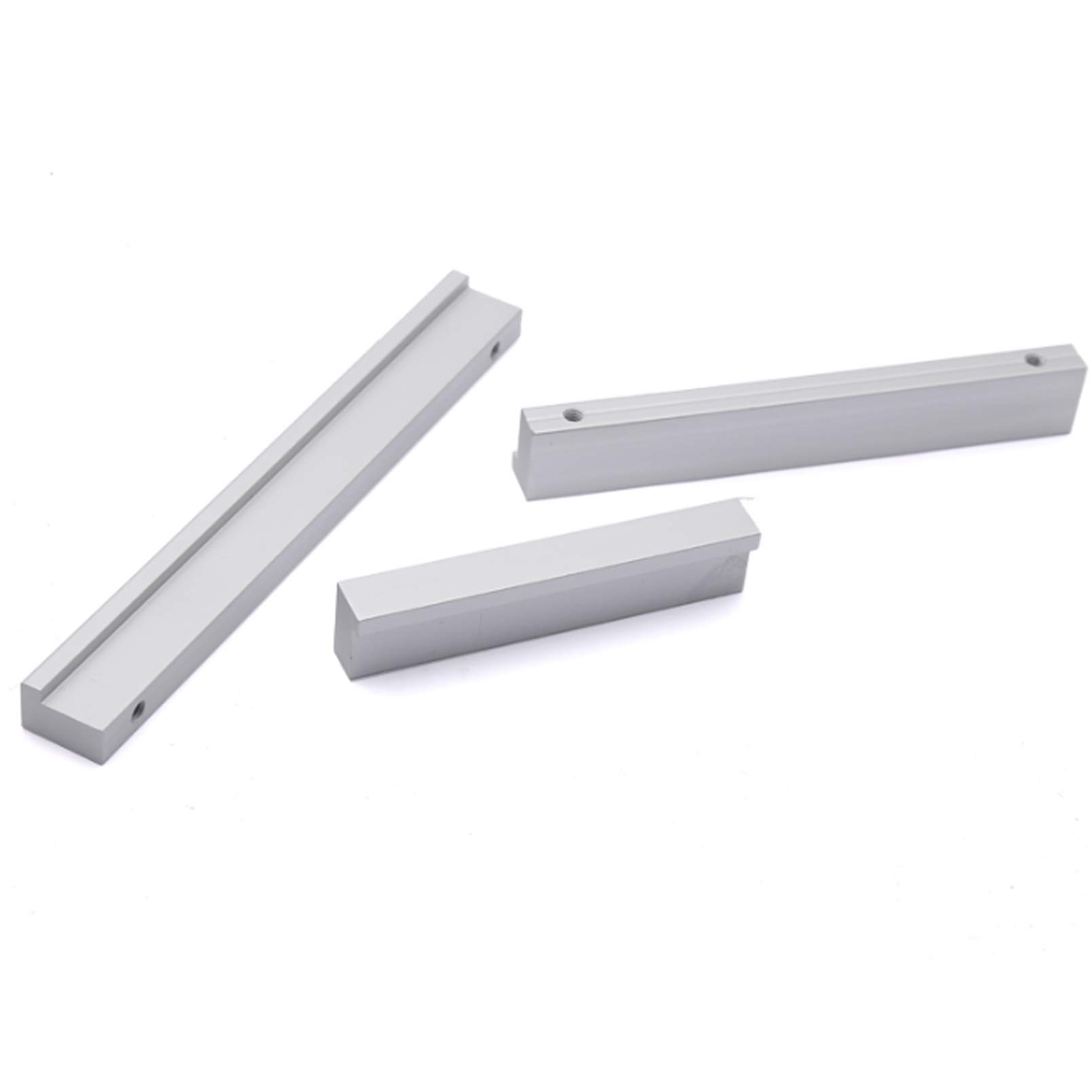 Euro uchwyt meblowy, solidny stop aluminium, nowoczesny uchwyt do mebli, do szafy na ubrania, do szafy, kuchennych, uchwyt do drzwi, sprzęt do mebli łazienkowych (długość 1000 mm, srebrny)