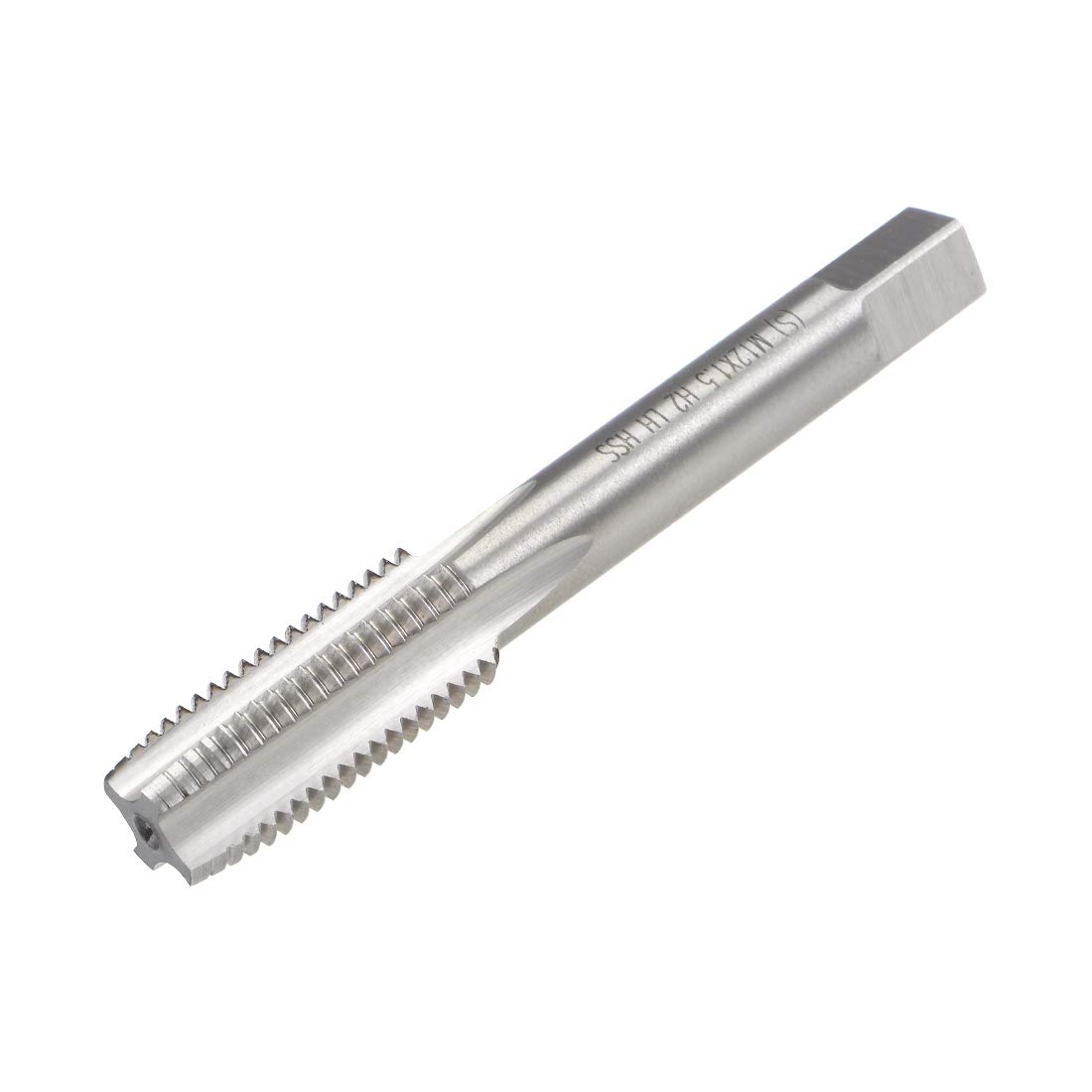 uxcell Metric Machine Tap Left Hand M12 Thread 1.5 Pitch H2 4 Flutes High Speed Steel Screw Thread Taps Tapping Tool