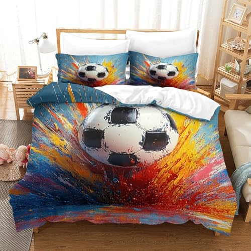 Housse de couette feuilles tropicales microfibre parure de lit 3D
