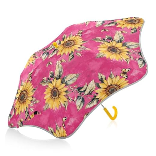 Rustic Sunflower Kids Umbrella for Rain and Shine