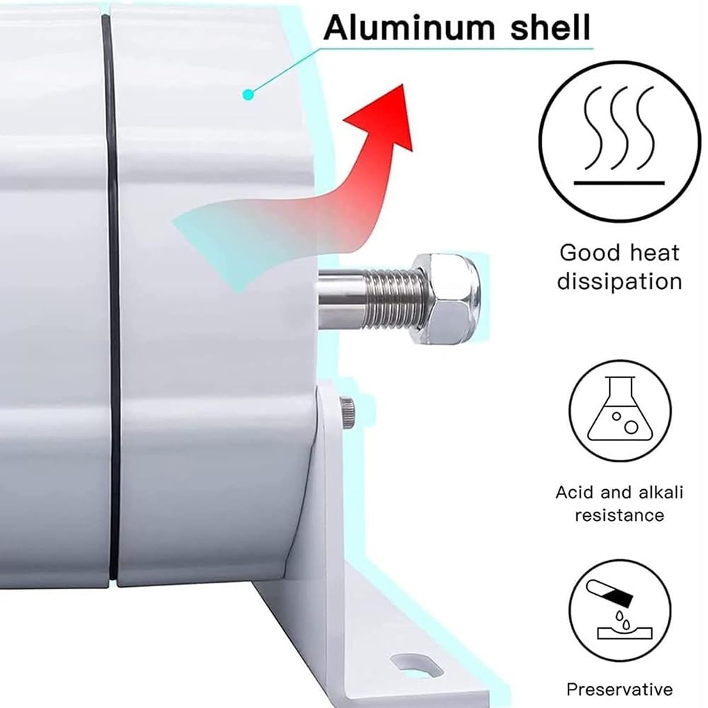 Wysokowydajny alternator prądu zmiennego z magnesem trwałym 12 000 W o niskiej prędkości obrotowej do poziomej turbiny wiatrowej DIY – trójfazowe rozwiązanie zasilania do projektów energetycznych
