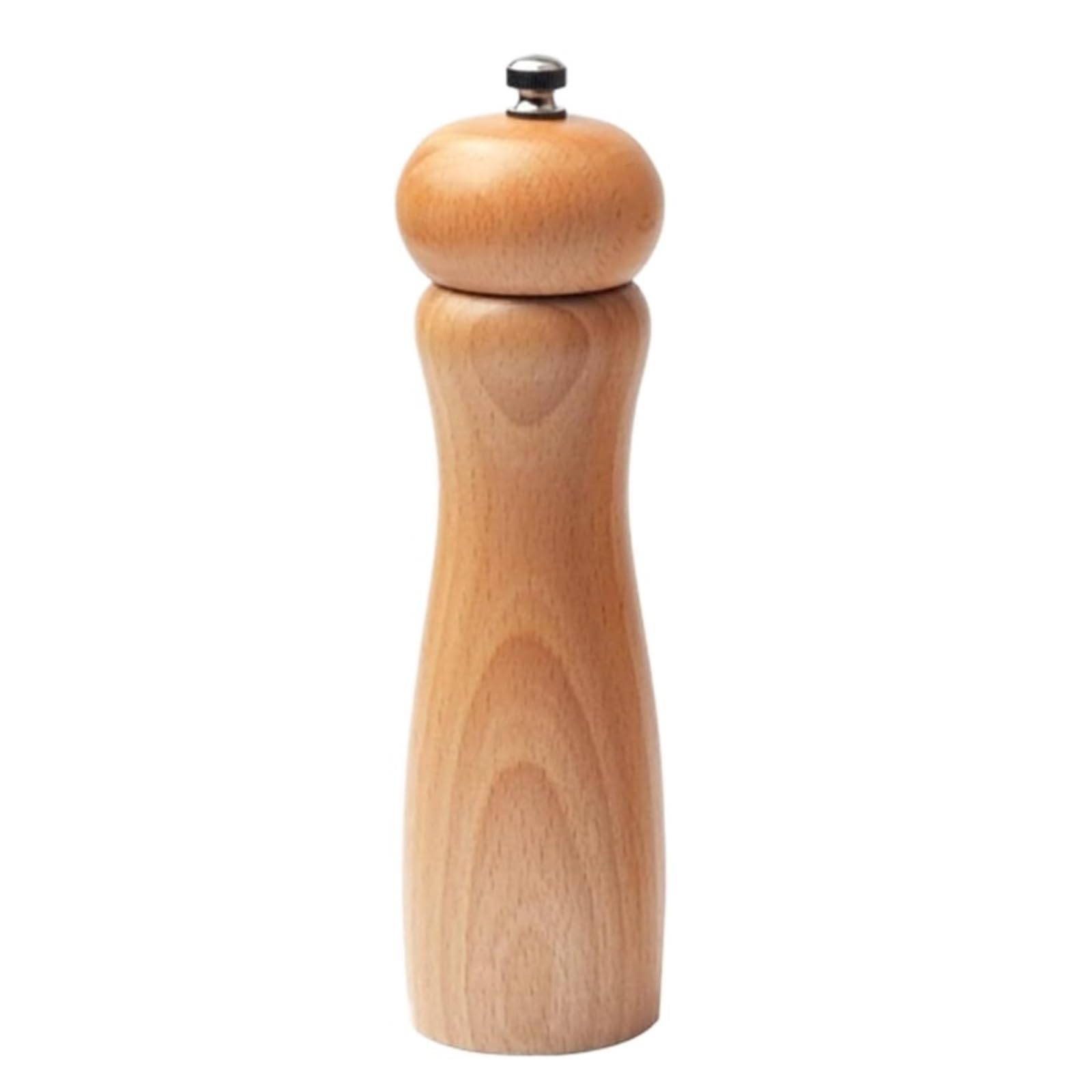Pepper Mill Pepper Grinder Salt And Pepper Mill Grinder Beech Wooden Material Nature Wood Pepper Dispenser Grinder Pepper Grinders Pepper Mills(5inch,1pcs)