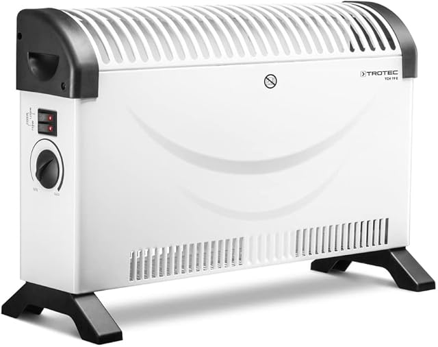 TROTEC Konwektor TCH 19 E Grzejnik elektryczny moc 750 W / 1250 W / 2000 W do pomieszczeń do 24 m² / 60 m³ z czujnikiem mrozu i energooszczędny