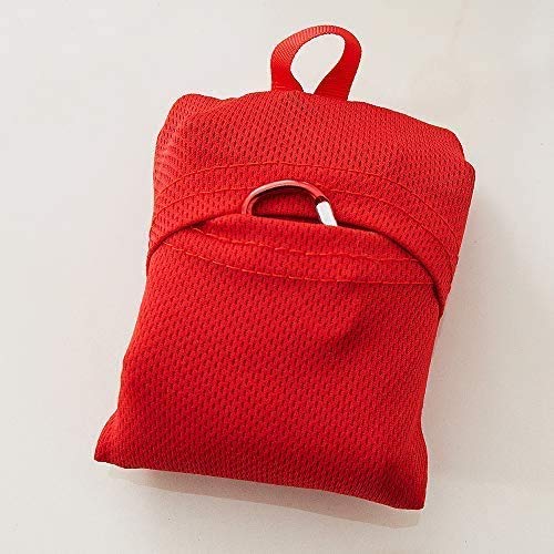 Meafteryou Outdoor Pocket Blanket,Sand-Free Fast Dry Waterproof For Beach,Travel,Hiking,Camping With 4 Built-In Ground Stakes (Red,43X63 Inch) #TOP2
