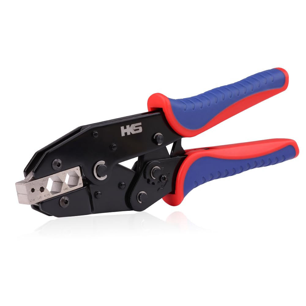 HKS Coaxial Crimping Tool for RG Type Cable -RG7,8,11,22U,63,83,114,133,144,149,165,178,213,214,391,403, LMR400, BNC 1.5D-2V,1.5C-2V,7C-2V Connectors(
