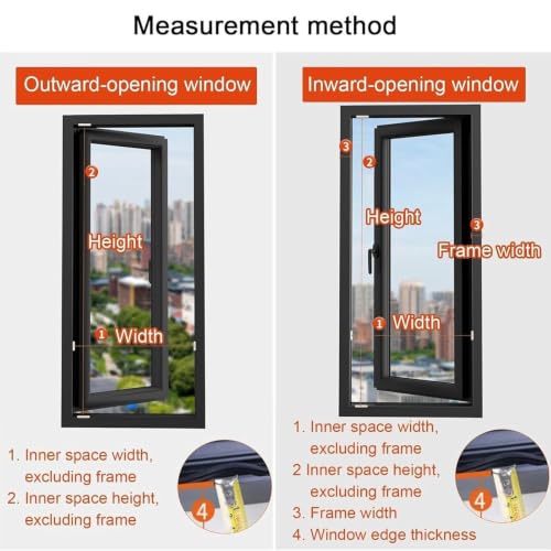 Red de seguridad para ventana extraíble e invisible ajustable de 60cm con soporte de 90 kg 6