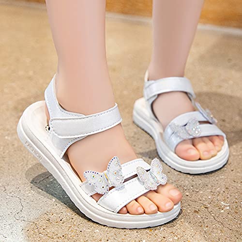 Children Shoes Summer Butterfly Sandals With Fashion Little Girl Soft Bottom Princess Sandals Girls Size 133
