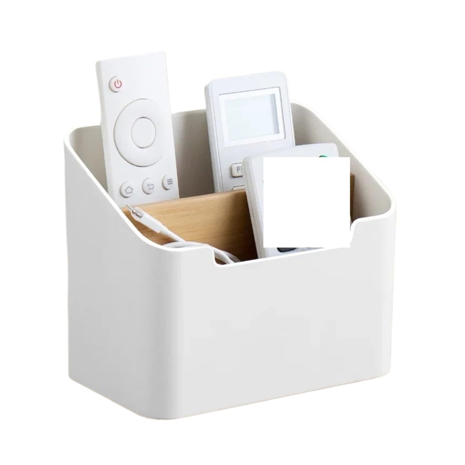 WUYXTO Multi-function Storage Box TV Air Conditioner Remote Control Organizer Home Cosmetic For Desktop(White)