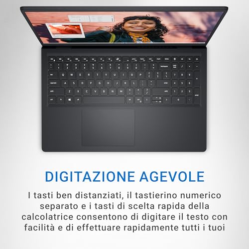 Dell Inspiron 15 3530 Portatile, Schermo 15.6" FHD 120Hz (1920 x 1080), Intel Core i5-1334U, Grafica Intel Iris Xe, 16 GB RAM, 512 GB SSD, Windows 11 Home, Tastiera Italiana, Nero - Immagine 3