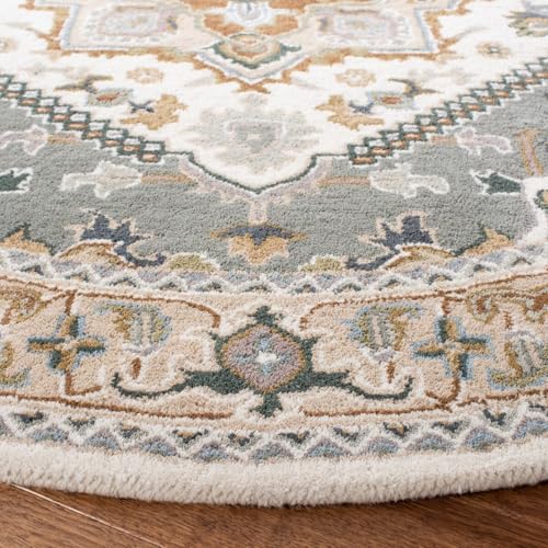 Image of Hand Tufted Modern Design Exported Collection High Low Pattern Wool Carpet for Living Room, Bedroom & Hall (Multi 1, 5 x 7 Feet)