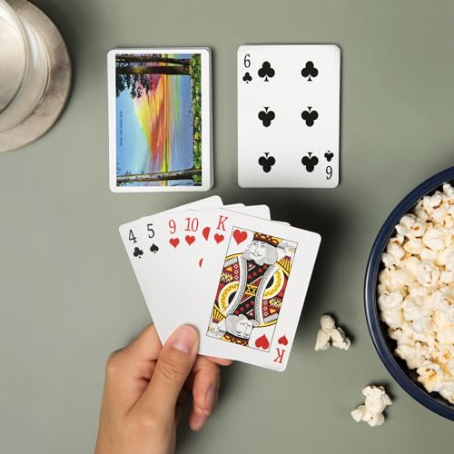 Baraja de póker con 52 cartas, diseño Sebago Lake Maine miniatura 2