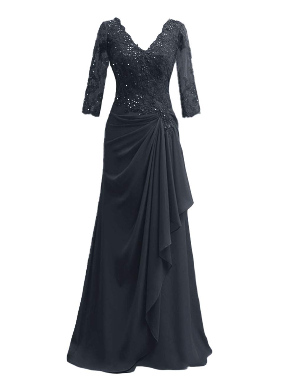 V-Neck Lace Applique Dress