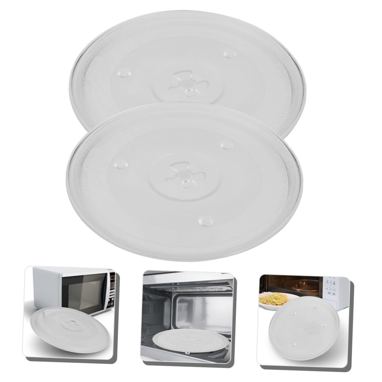 Plato Giratorio para Horno Microondas de 27cm, Vidrio