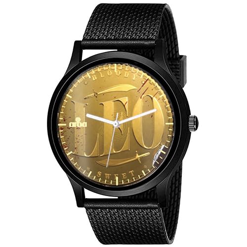 AROA Watch New Watch for Leo Bloody Sweet Gold Coin Chocolate Model : 1045 Black Metal Type Analog Black Strap Watch Gold Dial for Men Stylish Watch for Boys- (B0CKC359LR) Amazon Price History, Amazon Price Tracker