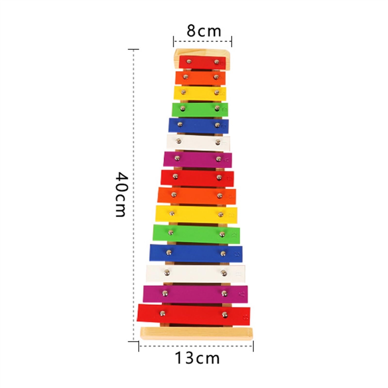 Glockenspiel Glockenspiel con tavola armonica a colori a 15 note, strumento a percussione squisito e conveniente