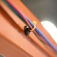 Vista 7 de Mag Daddy Soporte magnético para bridas de cables, tamaño pequeño (paquete de 10, negro)