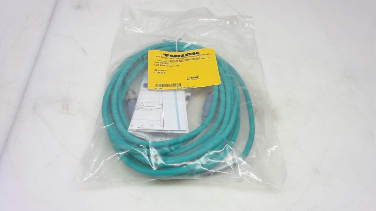 Turck Rscd Rscd 442-5M/C1195, Ethernet Cable Assembly, U-33231 Rscd Rscd 442-5M/C1195