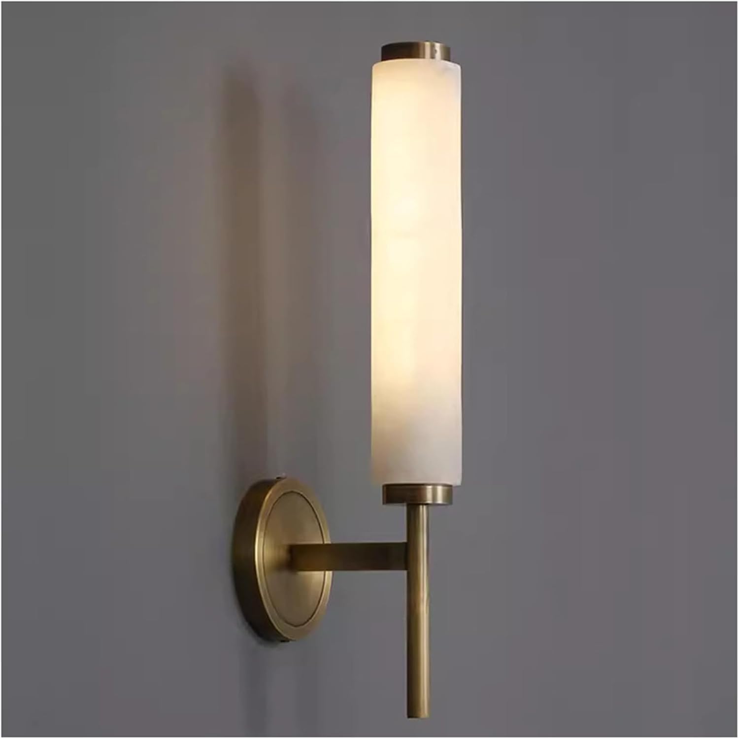 Cwcqgh Light Led Wall Lamps All Copper Warm Sconces For Living Room Aisle Amp Interior Elegant Marble Fixtures Modern