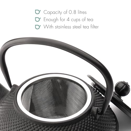 Bredemeijer G001Z Teapot Cast Iron Jang 0,8L Black - Image 3