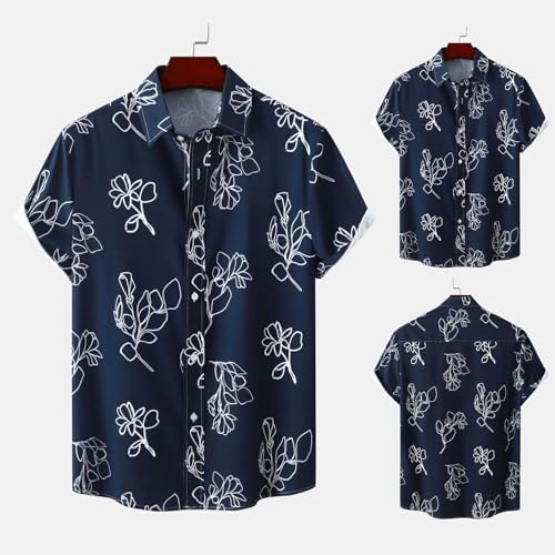 Camisa de botão masculina casual com dobras, xadrez, casual, abotoada, com bolso, camisa masculina d