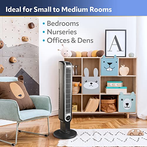 Lasko 2511 Oscillating Tower Fan, 3 Quiet Speeds, Timer, Remote Control, For Bedroom, Kitchen thumb #6