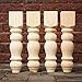 CAROLINA LEG CO. Chunky Bench Legs - Perfect for Coffee Tables - Set of 4 - Made in NC - Dimensions: 3.5