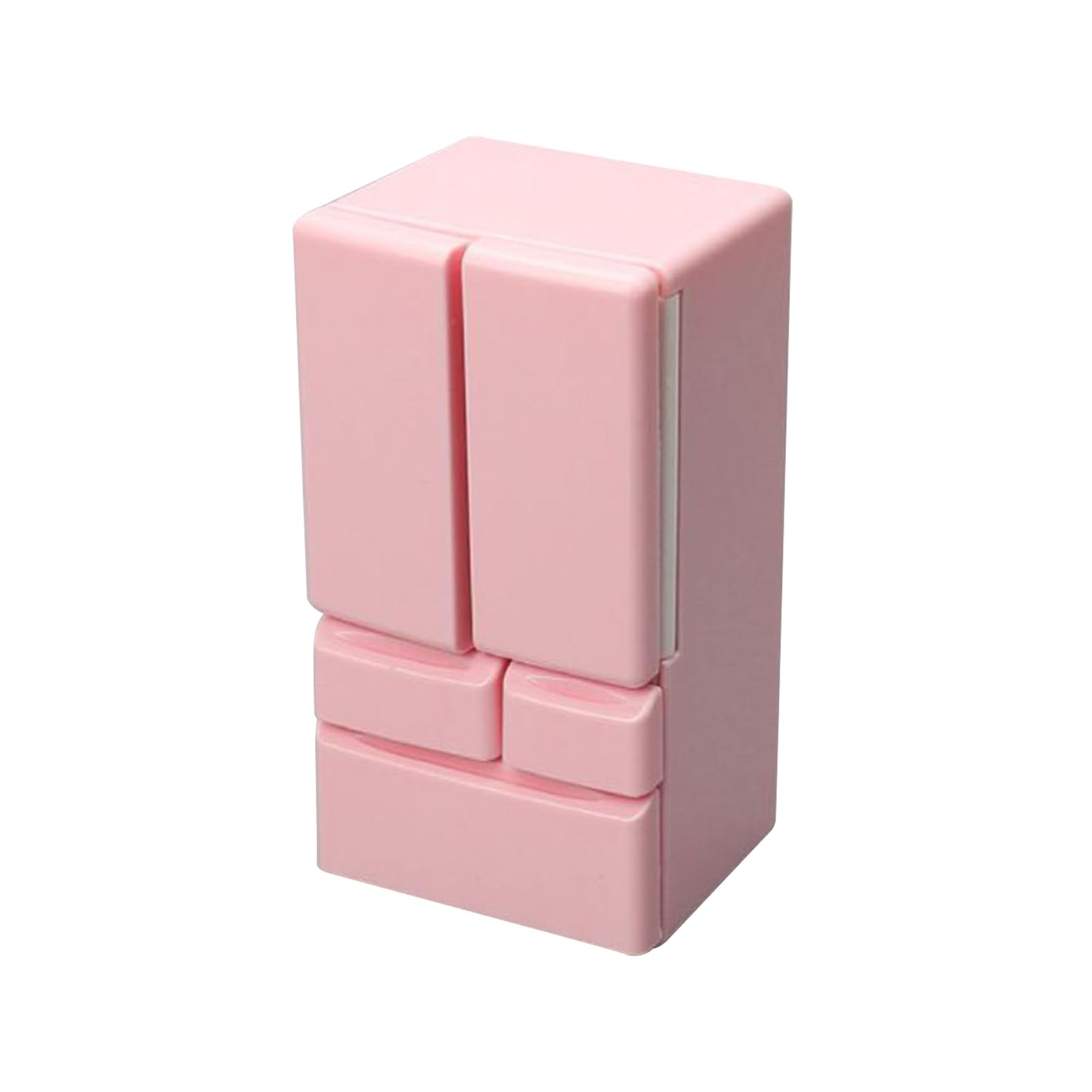 Doll's Fridge - Creative Double Door Fridge in 1:12 Scale, 4.45 x 2.36 x 1.97 Inch Furniture, Versatile Fridge Toy, Fake Play Scene, Children's Play House Game