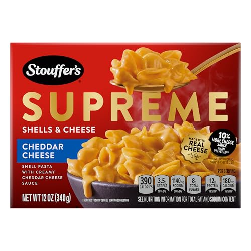 Stouffer's Supreme Shells And Cheese, Cheddar Cheese, Boxed Mac &