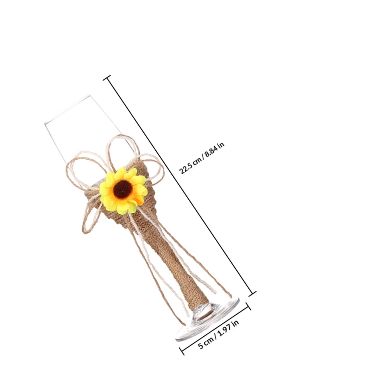 ULTECHNOVO Verres à Vin Tournesol Pour Fête De Mariage Verre à Et Gobelets Pour Mariage Et Fête