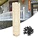 TFCFL Roman Column Concrete Plaster, DIY Balustrades Mold Cement Casting Moulds Set Front & Back Part for Concrete DIY Balcony Garden Pool Fence Ornament Decor 27.6 Inch (White)