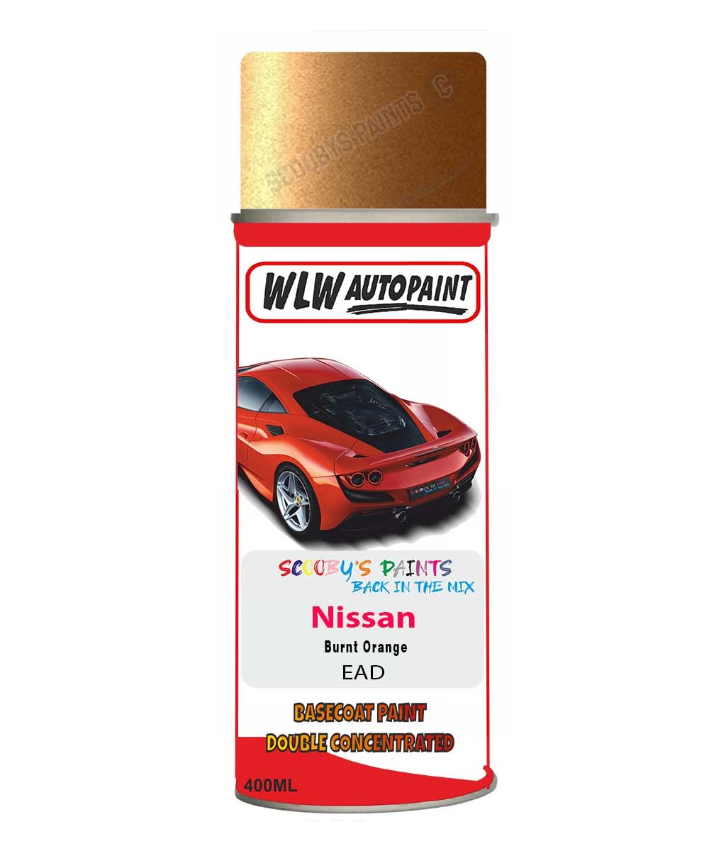Basecoat Aerosol Spray Paint For Nissan Micra Burnt Orange 2009-2012 Code Ead